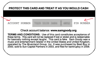 sam goody.  goody got it.